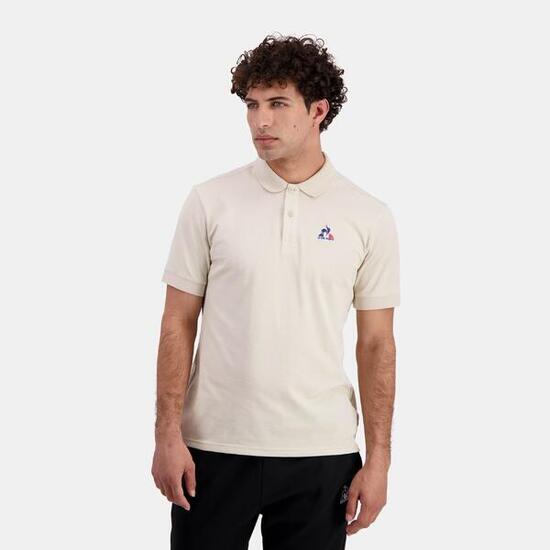 Polo Essentiel en jersey effet piqué Essentiels