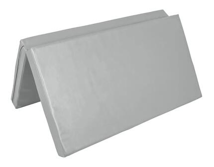 Materac dwuczęściowy z rzepami UNDERFIT 130 x 120 x 10 cm miękki szary