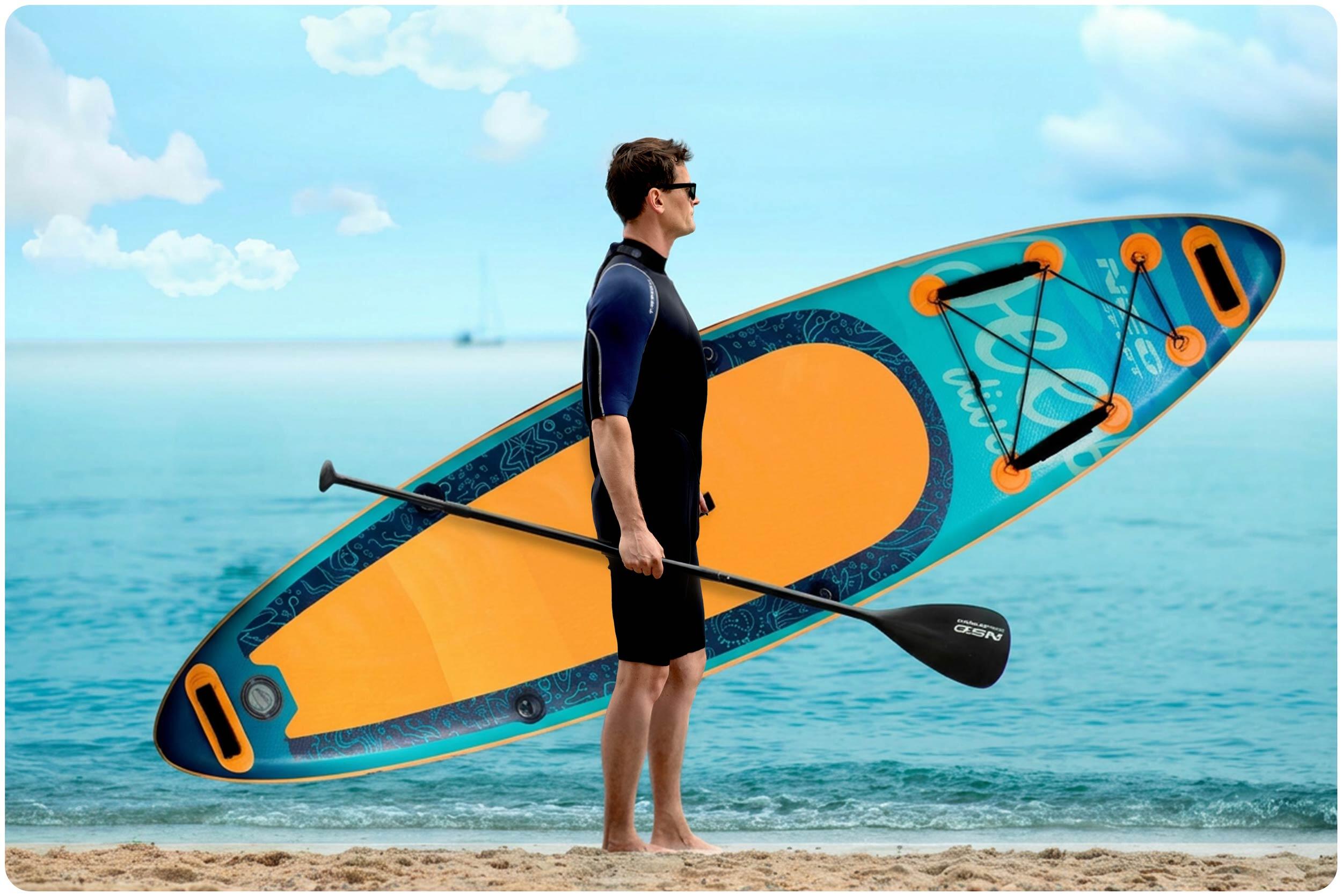 Deska Sup do pływania Neo-sport Aquasurf pompowana Stand Up Paddle 320cm zestaw 3/7
