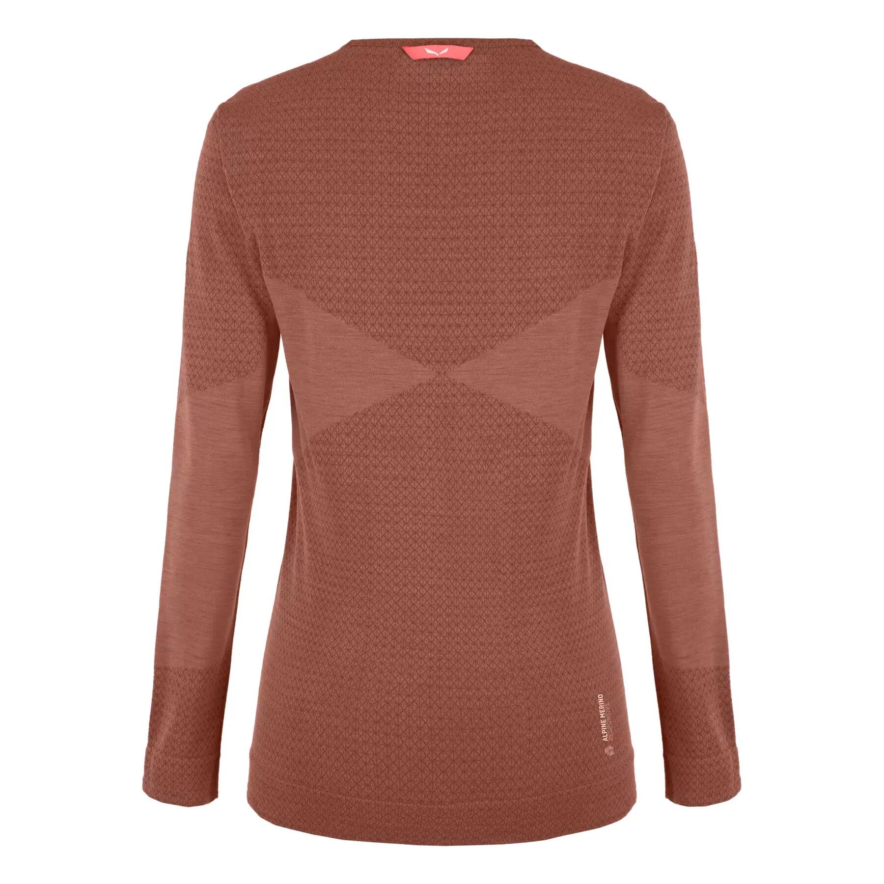 Camiseta manga larga mujer Salewa Zerbu Med Warm AMR 2/2