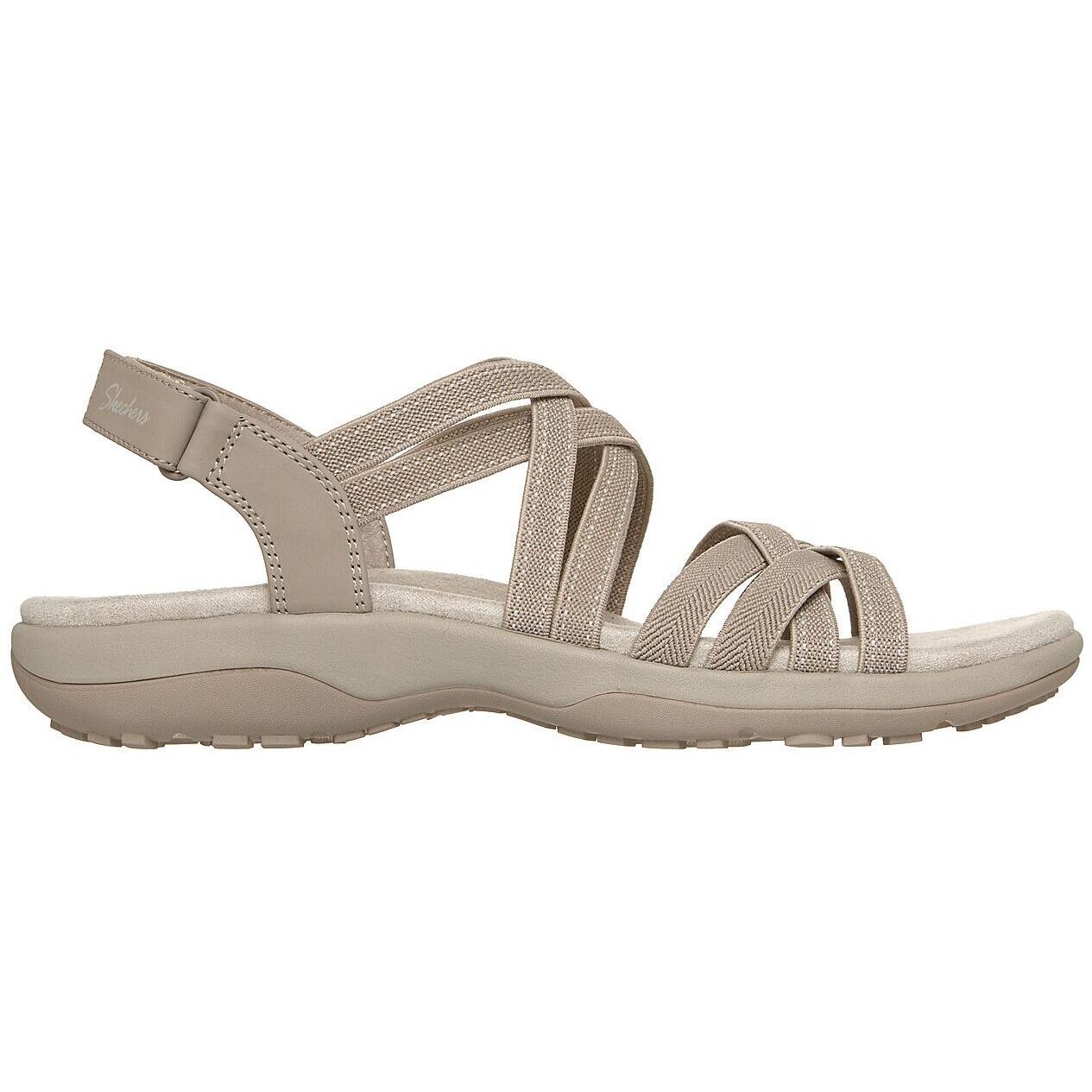 Sandalen Skechers Reggae Slim - Summer Getaway, Beige, Dames 3/5