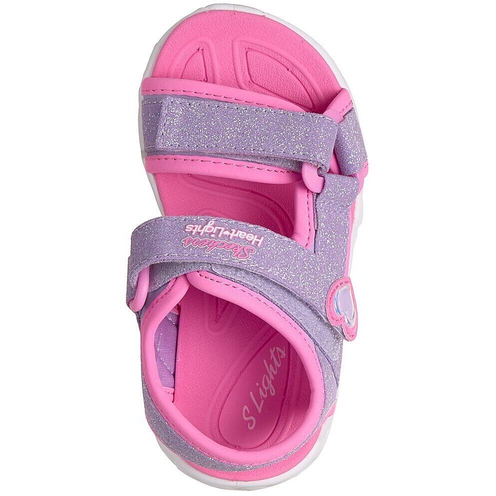 Sandalias Skechers S Lights-heart Lights Sandal, Púrpura, Niños 2/5