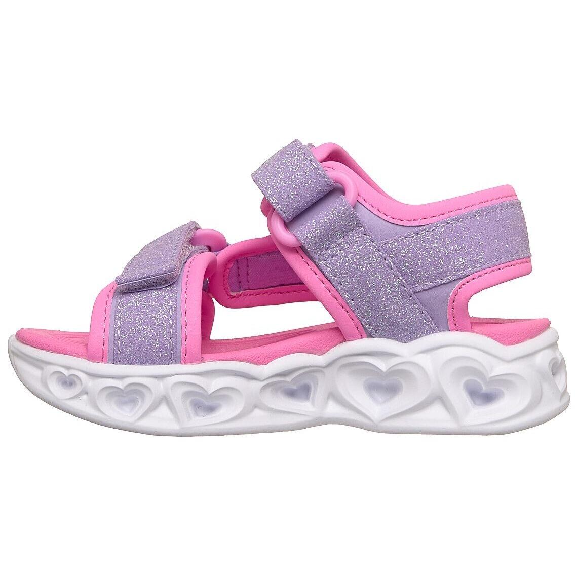 Sandalias Skechers S Lights-heart Lights Sandal, Púrpura, Niños 5/5