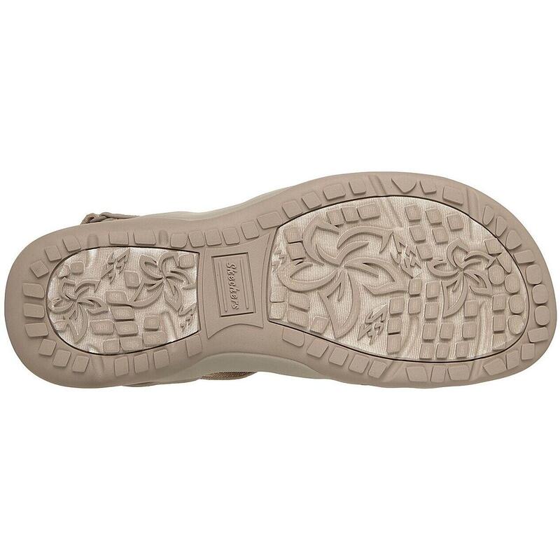 Sandale femei Skechers Reggae Slim - Summer Getaway, Bej