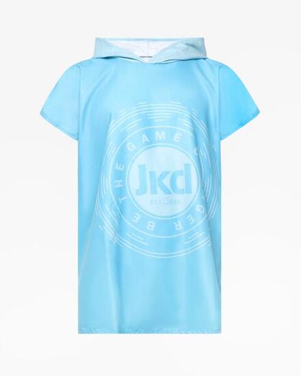 Peignoir bleu pour garçons et filles en matière synthétique pour l'éducation phy