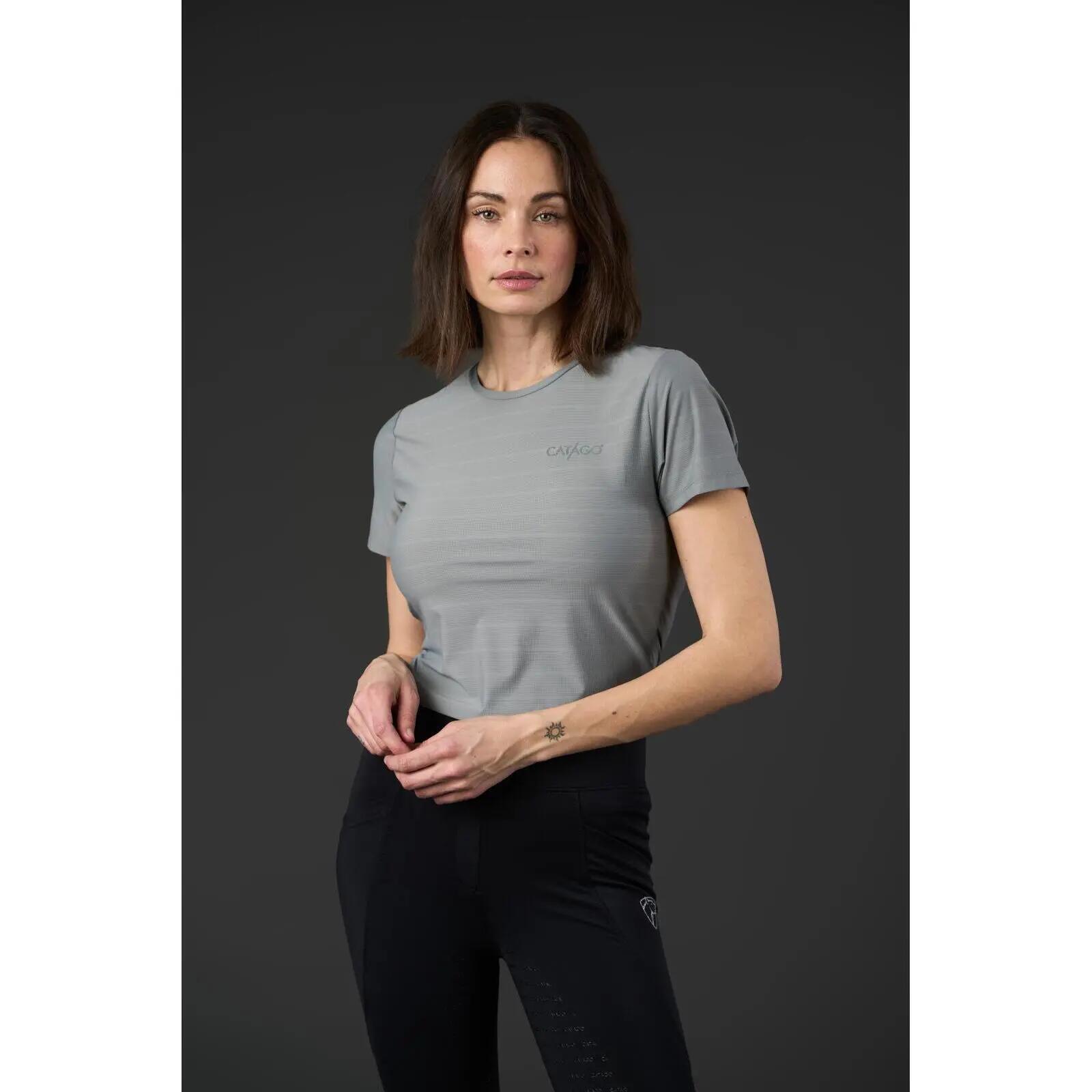 Camiseta de equitación mujer Catago Tina 3/5