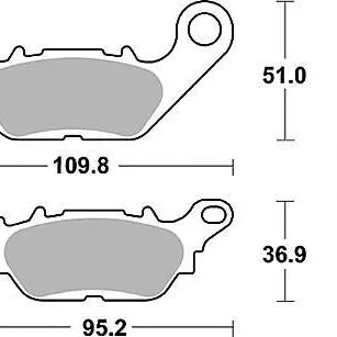 TRW Lucas MCB 812 Bicycle Brake Pad