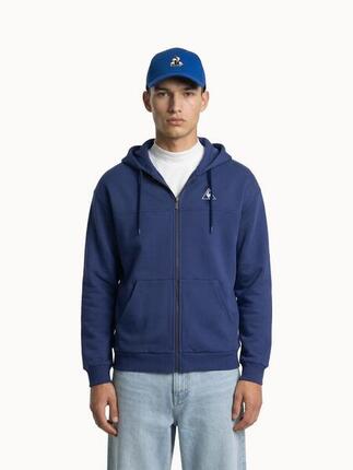Veste zippée à capuche relax en molleton gratté Contemporain