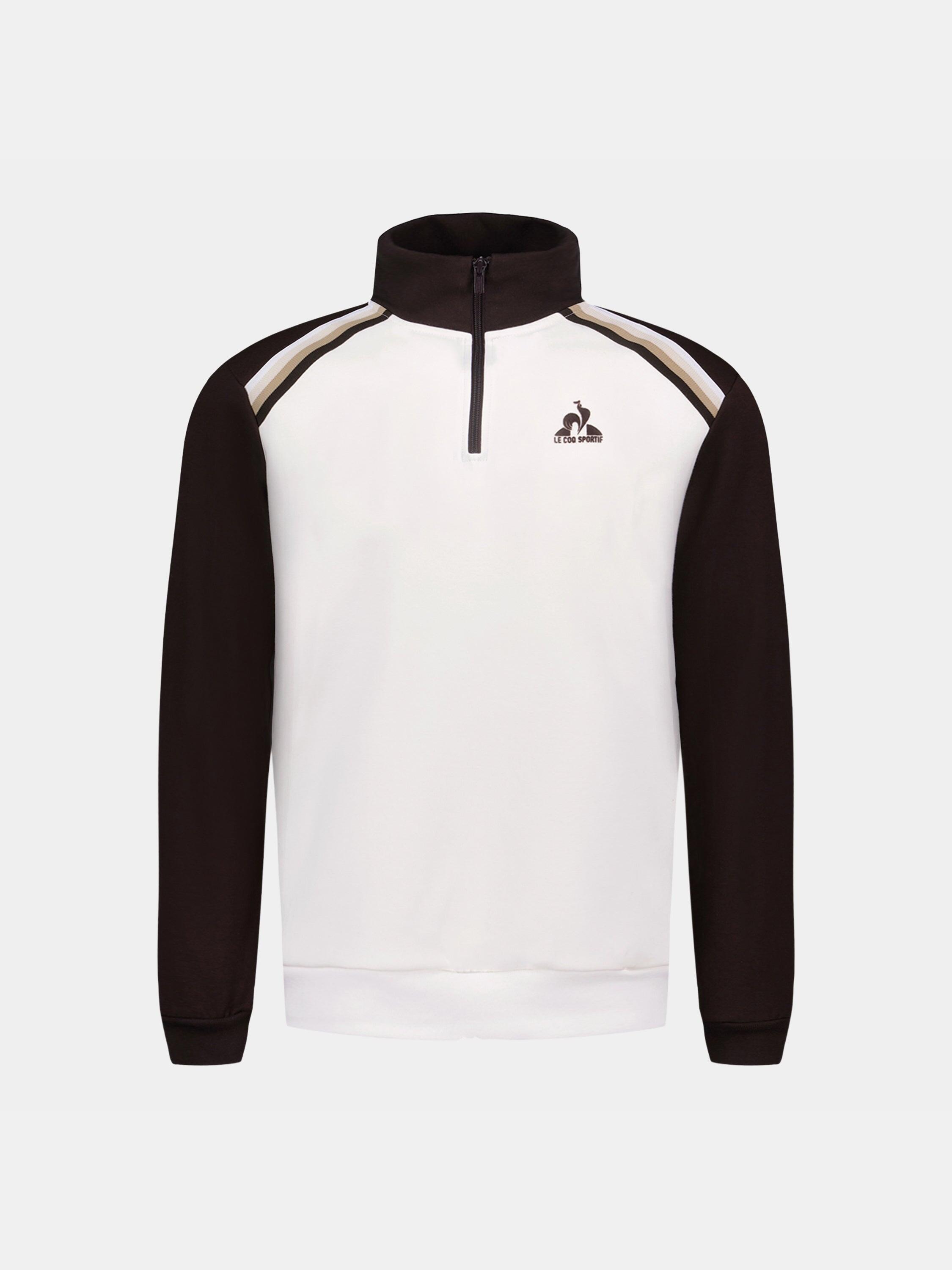 Sweat demi-zippé en double face avec bandes rayées épaules Heritage 2/5