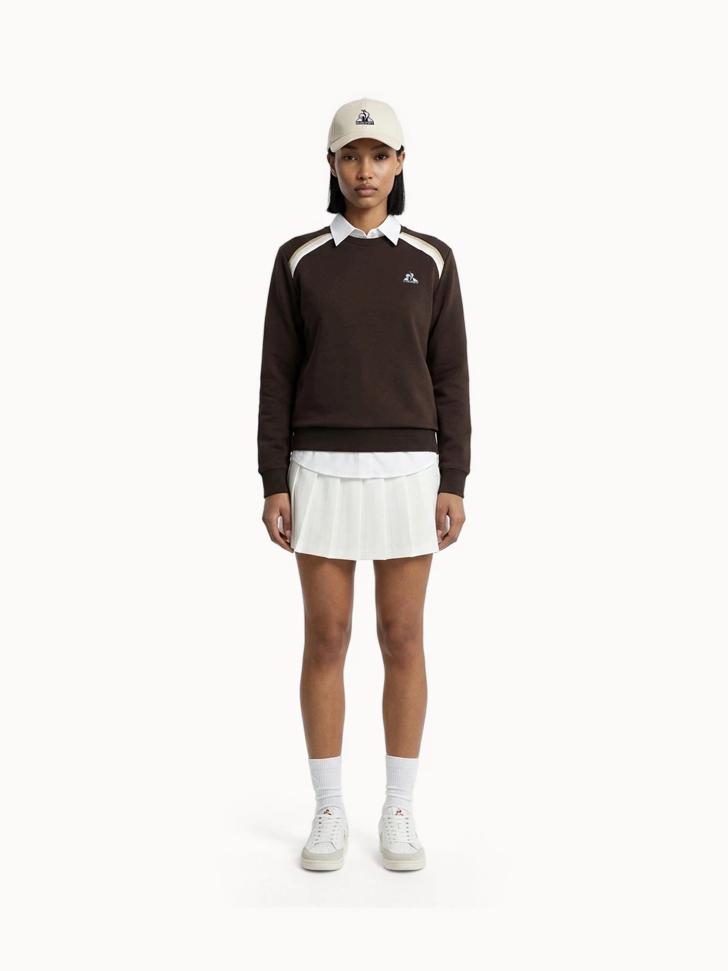 Sweat col rond en double face avec bandes rayées épaules Heritage 4/4