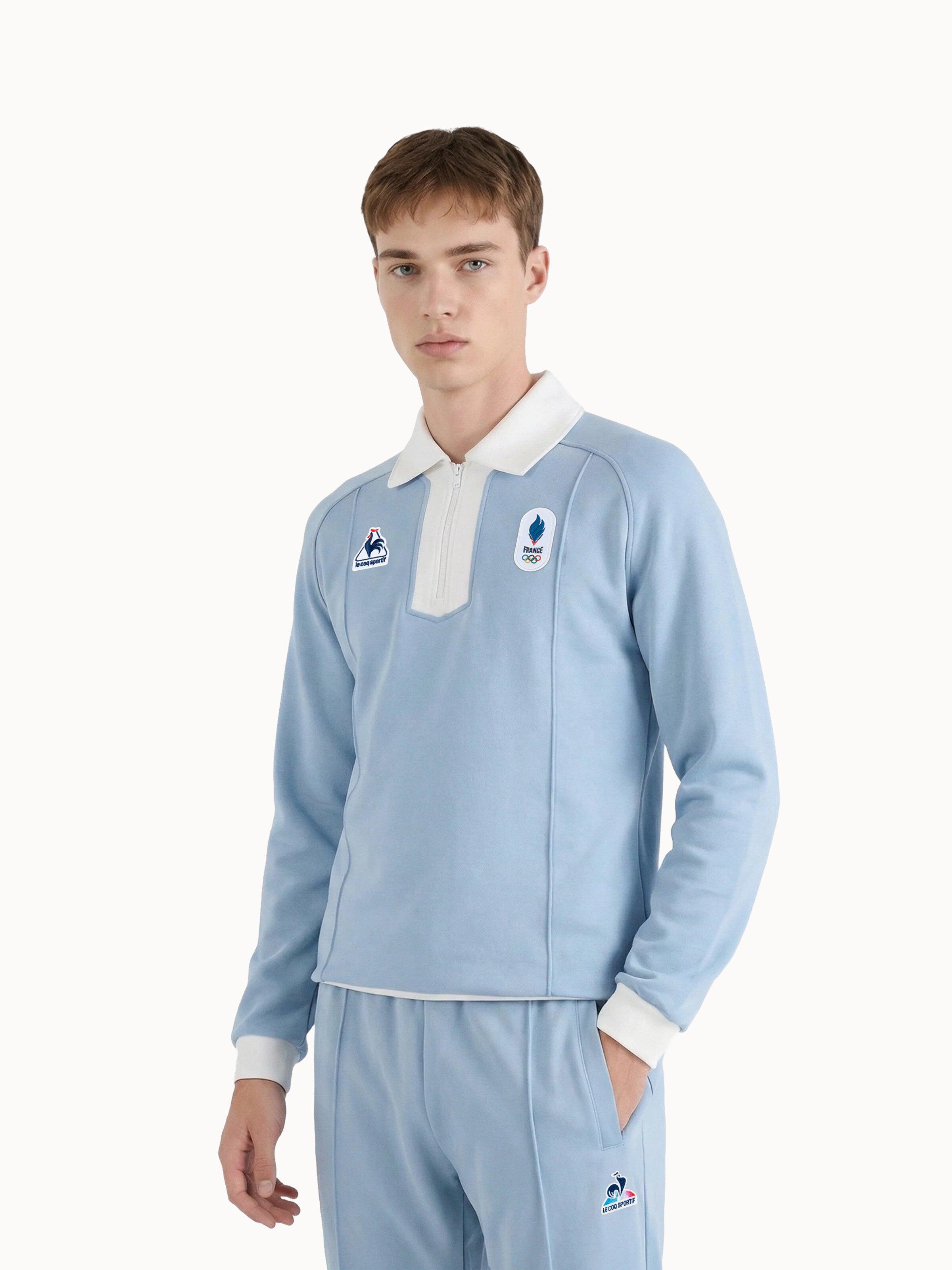Sweat demi-zippé Équipe de France Olympique 2026 JO EQUIPE DE FRANCE 1/4