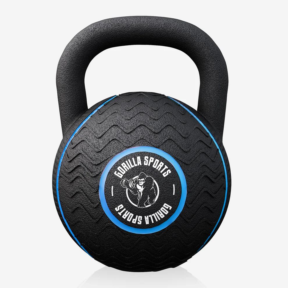 Zestaw 8 kg, 12 kg, 16 kg kettlebell żeliwo z gumową powłoką 3/5