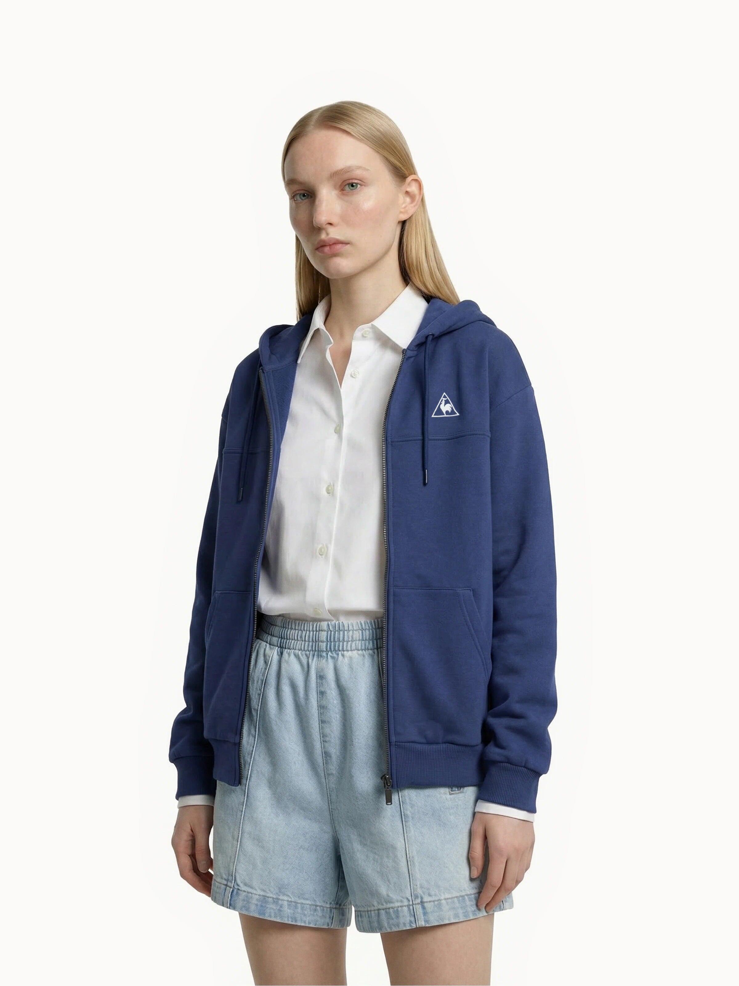 Veste zippée à capuche relax en molleton gratté Contemporain 2/7