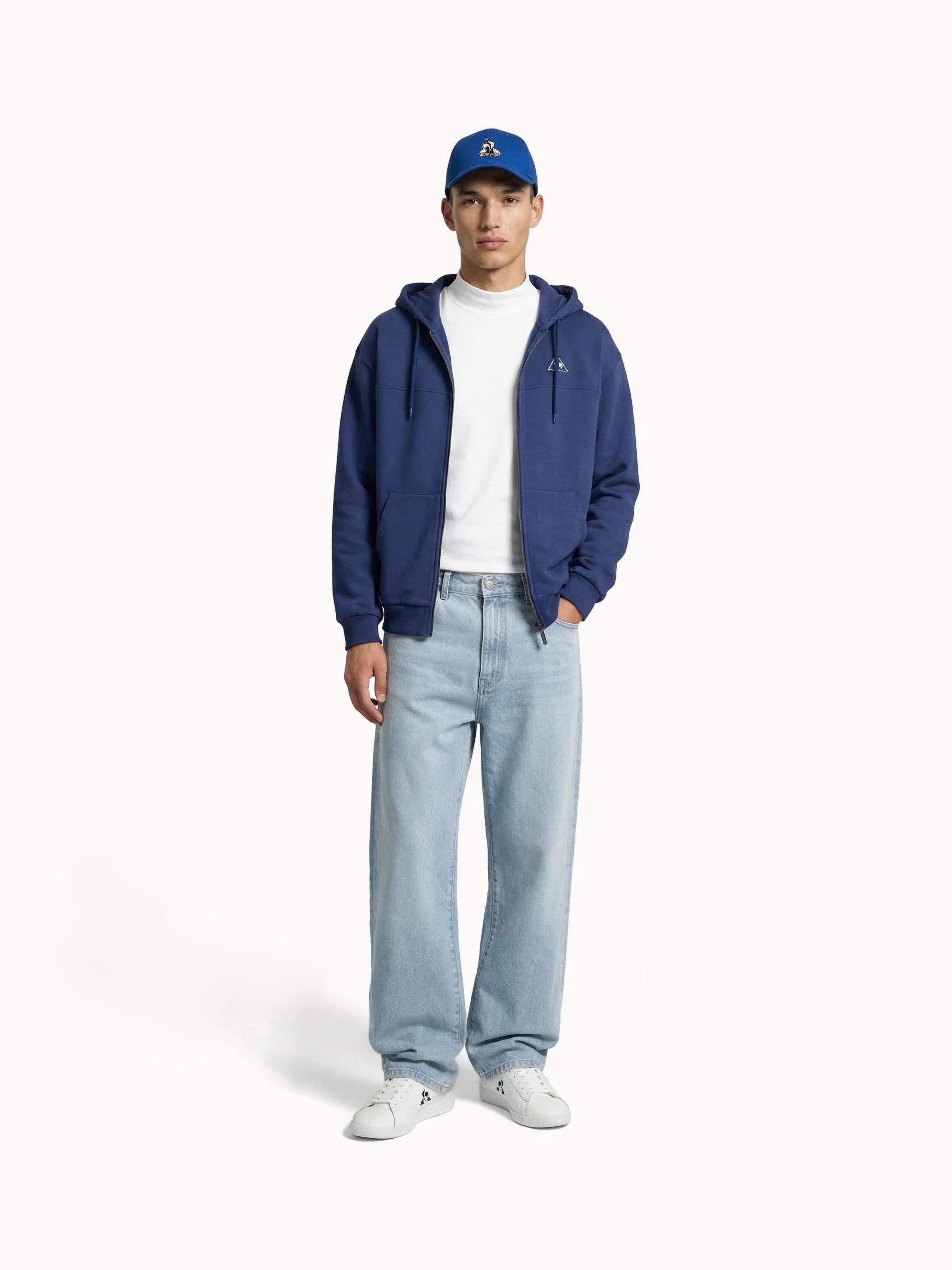 Veste zippée à capuche relax en molleton gratté Contemporain 5/7