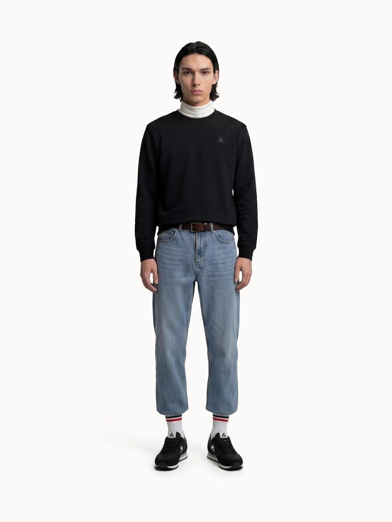 Sweat col rond relax en double face 4/5