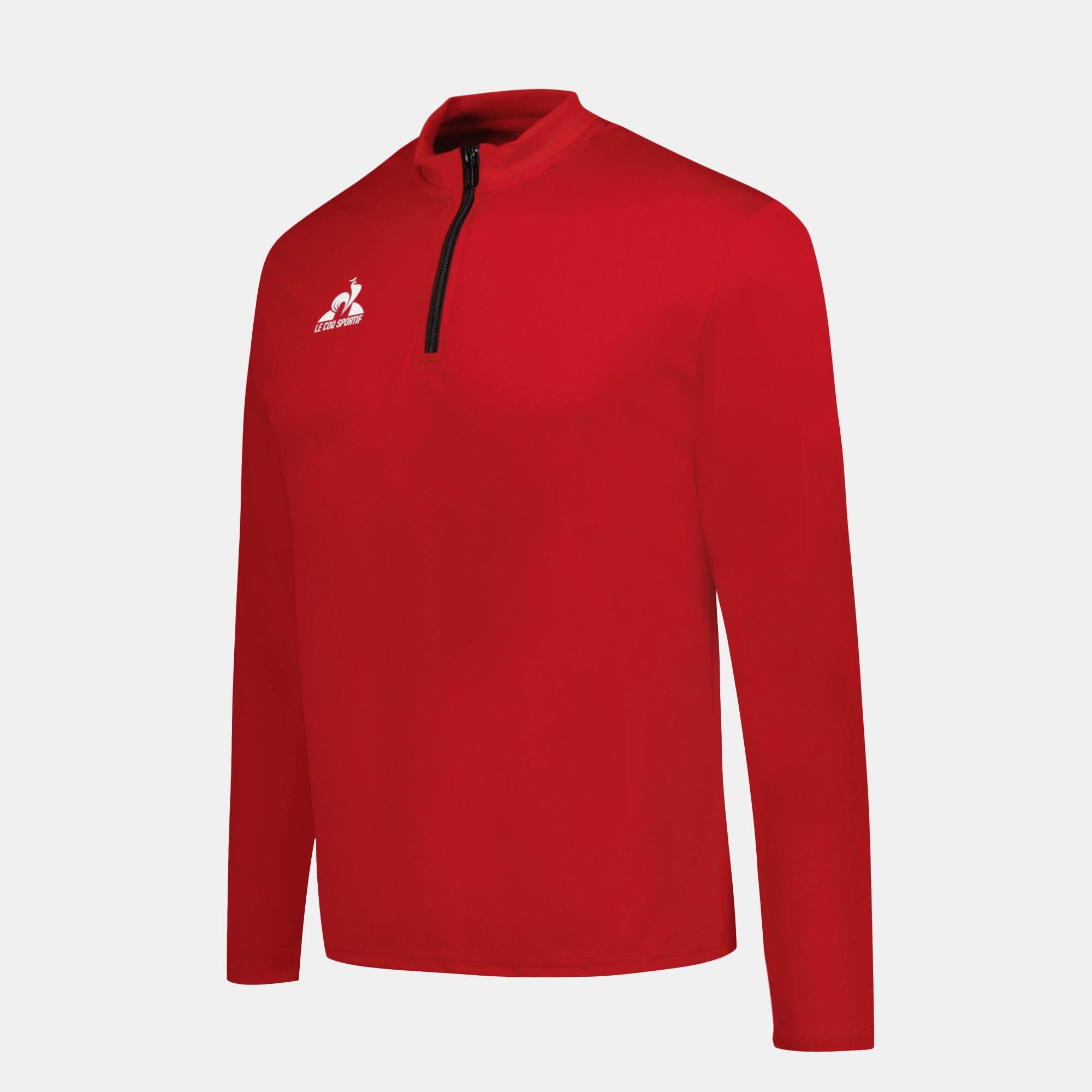 Sweat 1/2 Zip Le Coq Sportif Training Rouge Taille S 3/3