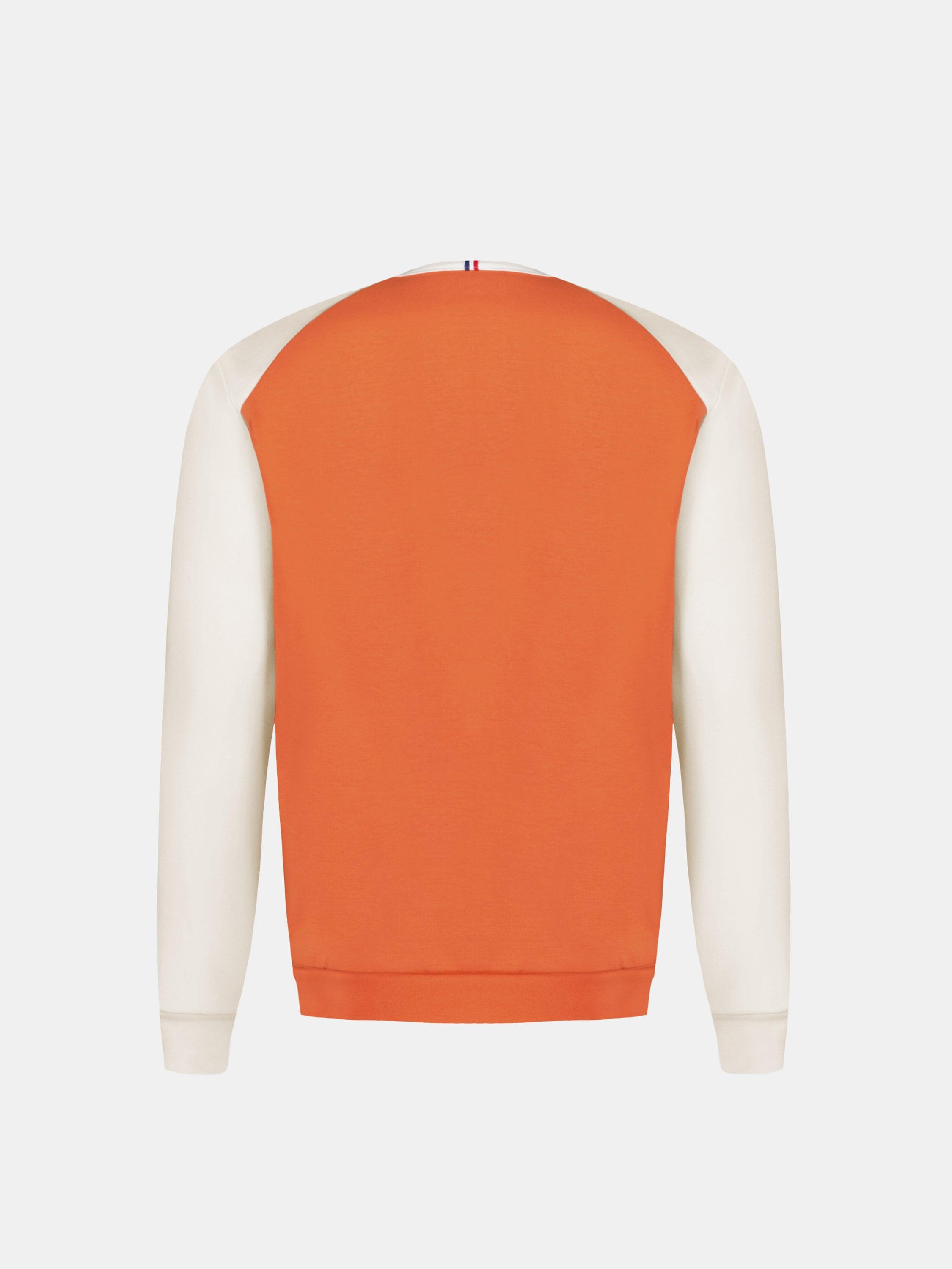 Sweat col rond en double face avec bandes rayées épaules Heritage 3/4