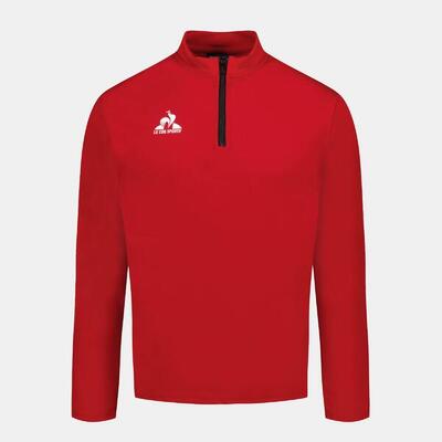 Felpa 1/2 Zip Le Coq Sportif Training Rossa Taglia S