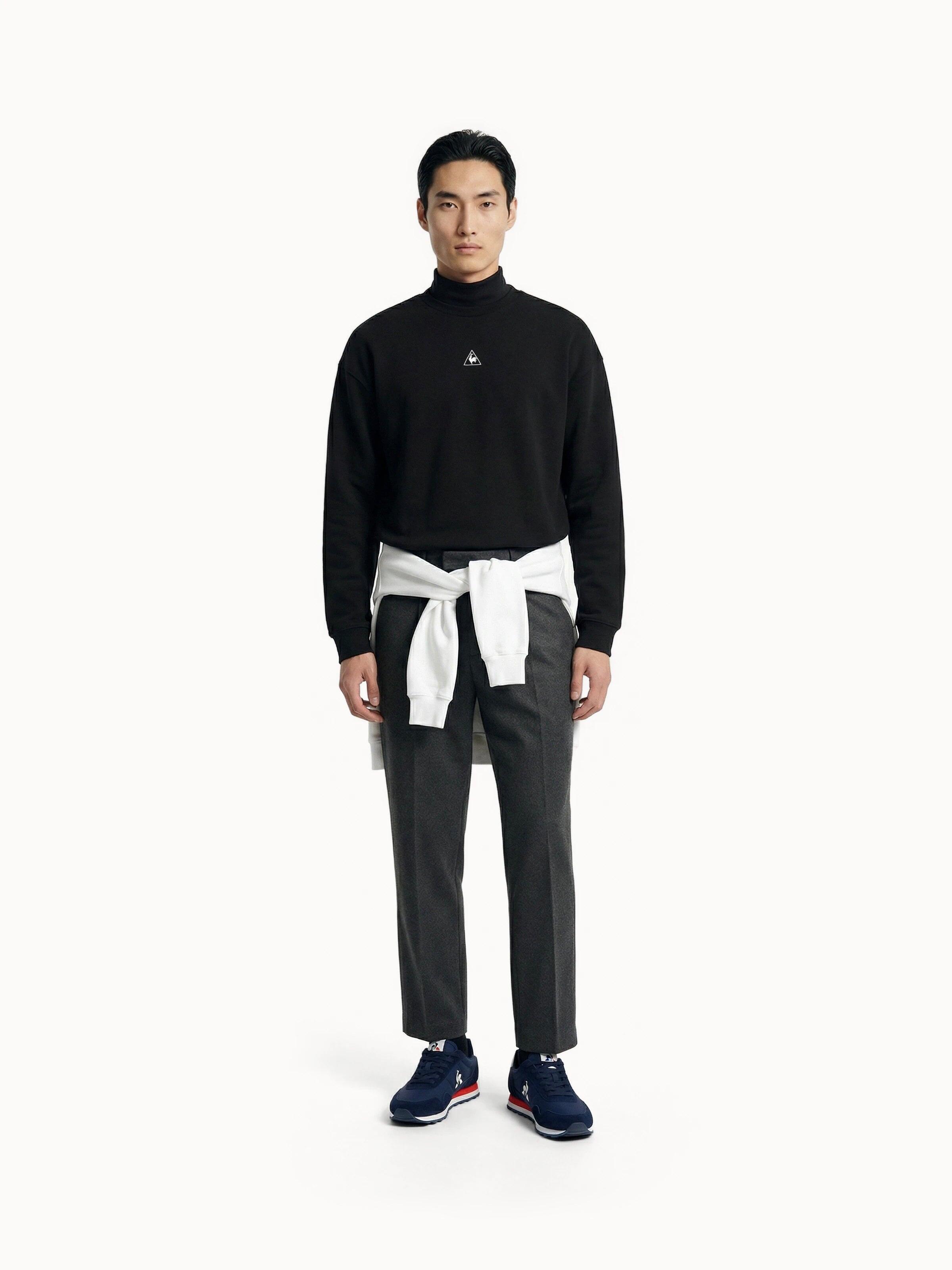 Sweat col rond relax en double face 4/5