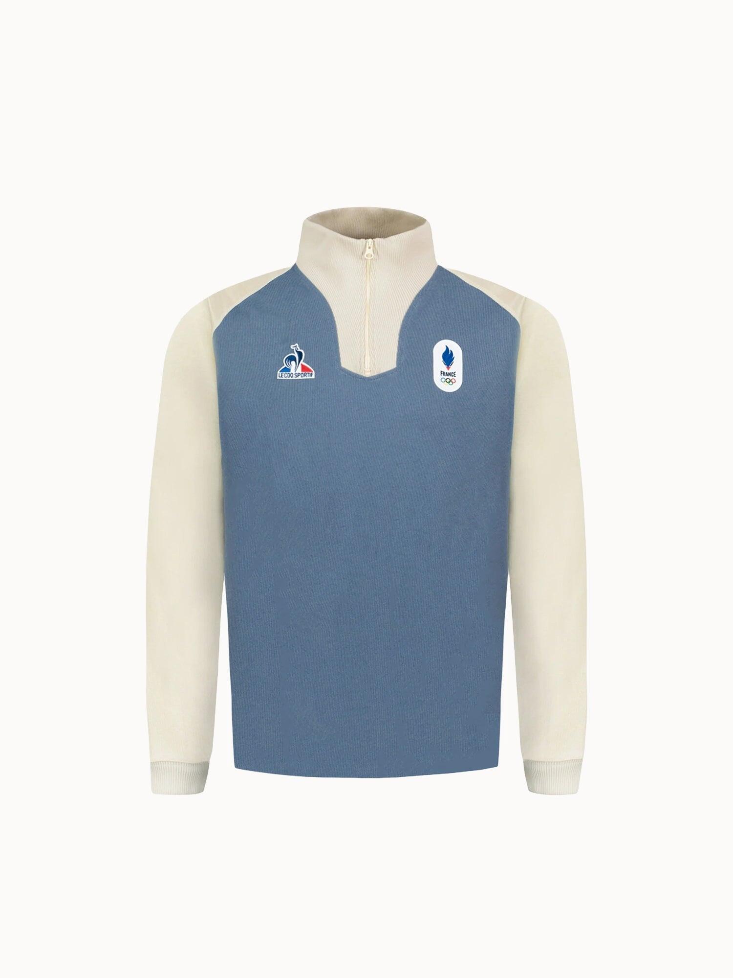 Polo col zippé Équipe de France Olympique 2026 Jeux Olympiques EQUIPE DE FRANCE 2/5