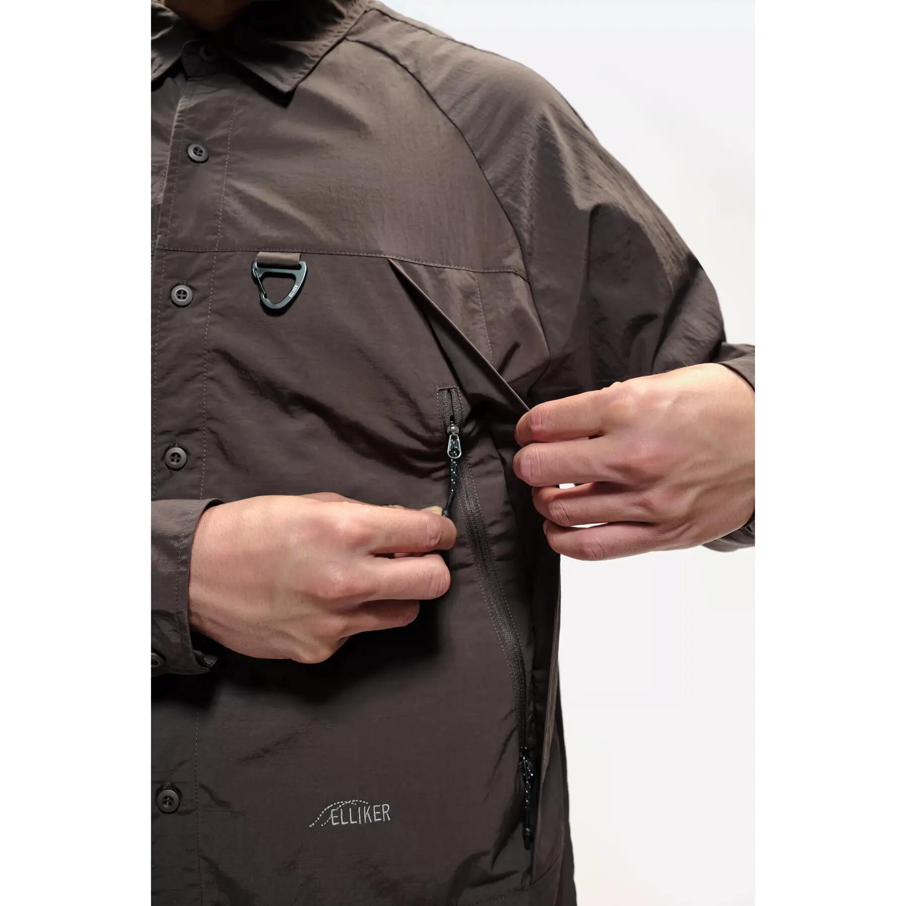 Technisch zip T-shirt met lange mouwen Elliker Craw 6/7
