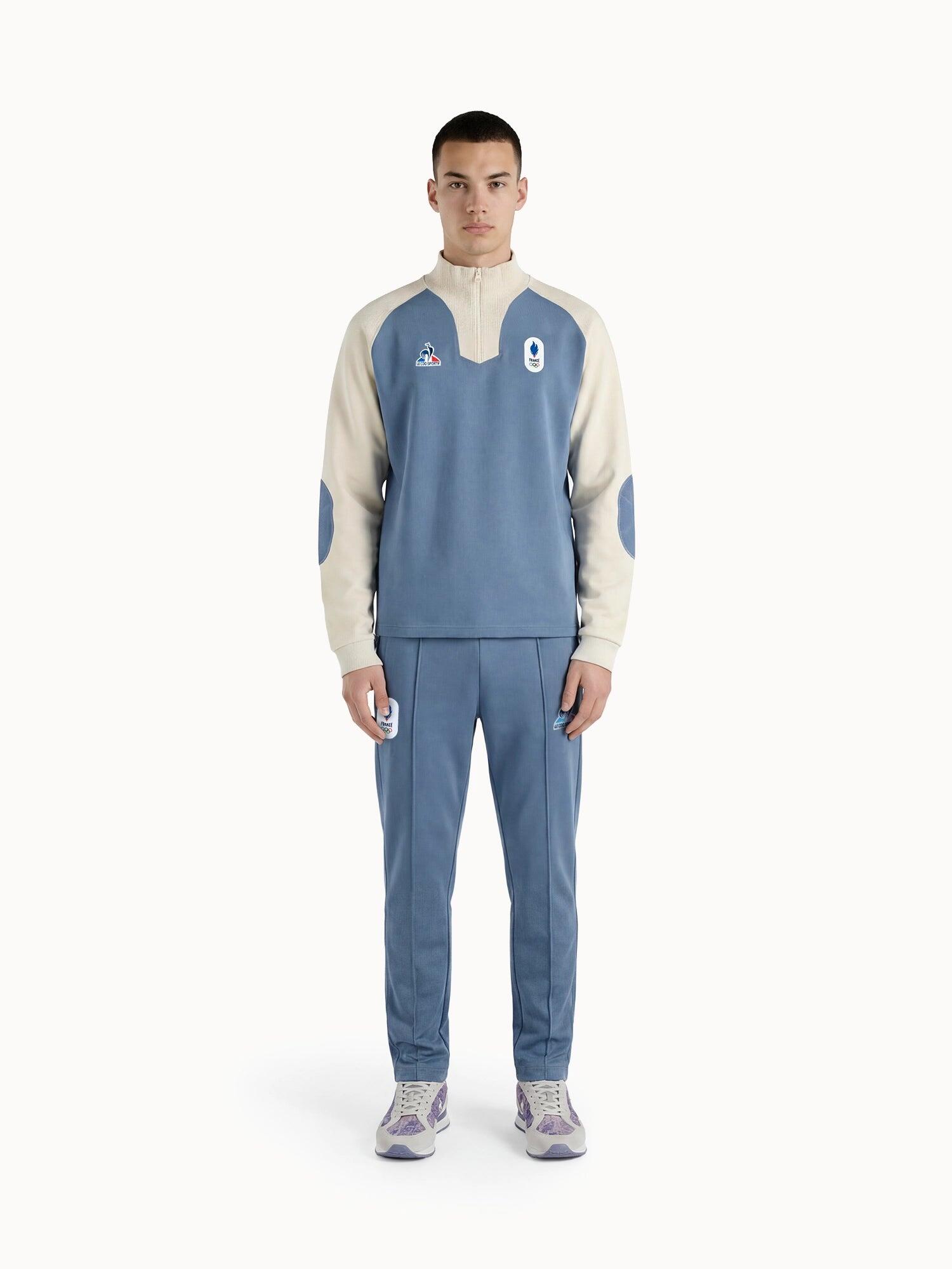 Polo col zippé Équipe de France Olympique 2026 Jeux Olympiques EQUIPE DE FRANCE 4/5