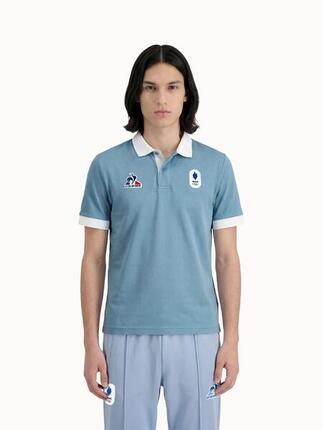 Polo Équipe de France Olympique 2026 en jersey technique JO EQUIPE DE FRANCE