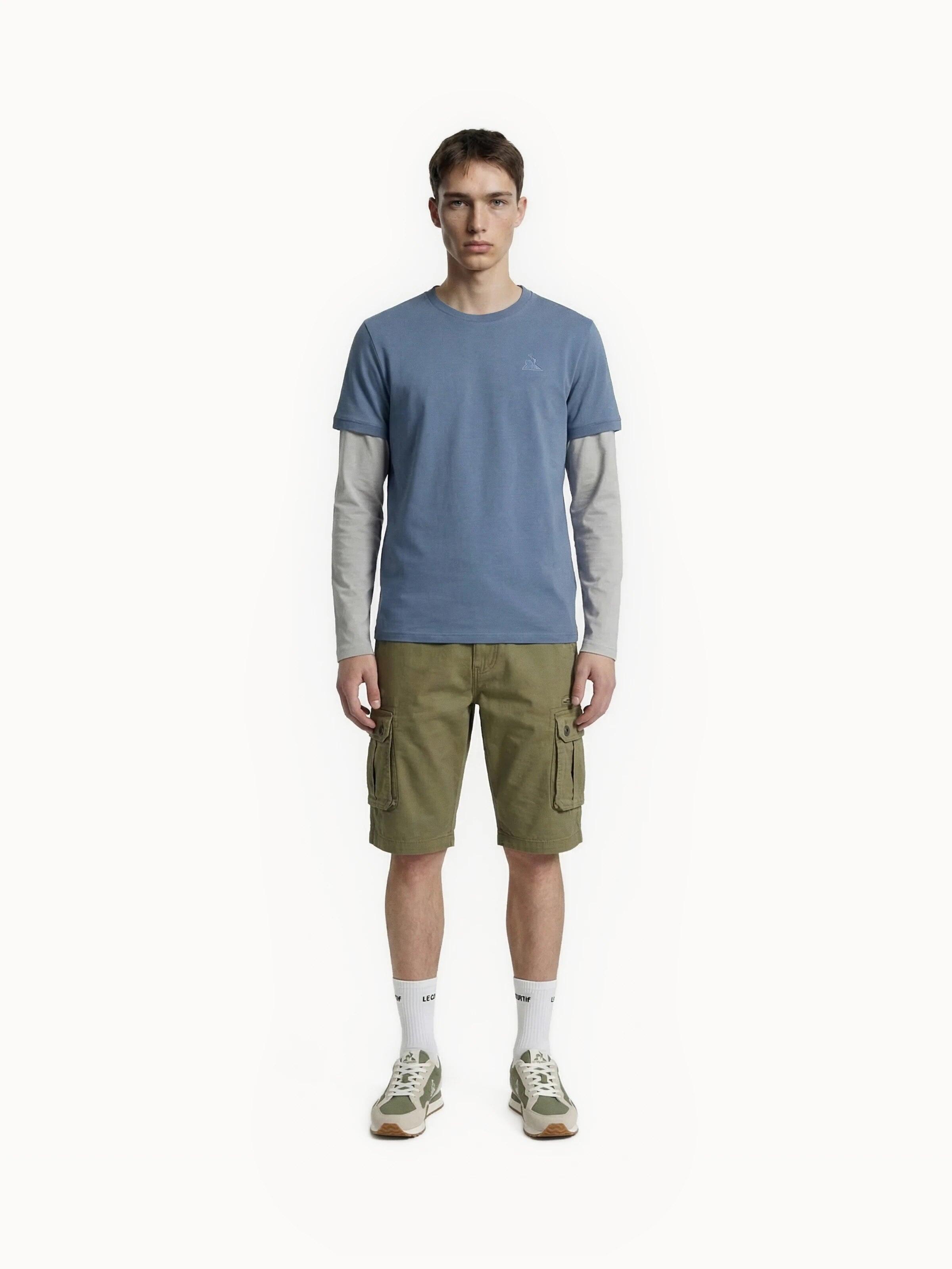 T-shirt Essentiel en jersey de coton Essentiels ton/ton 4/7