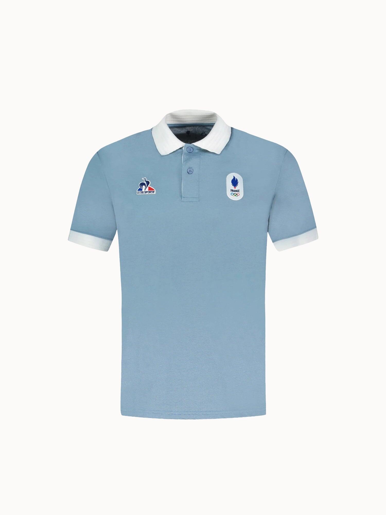 Polo Équipe de France Olympique 2026 en jersey technique JO EQUIPE DE FRANCE 2/5