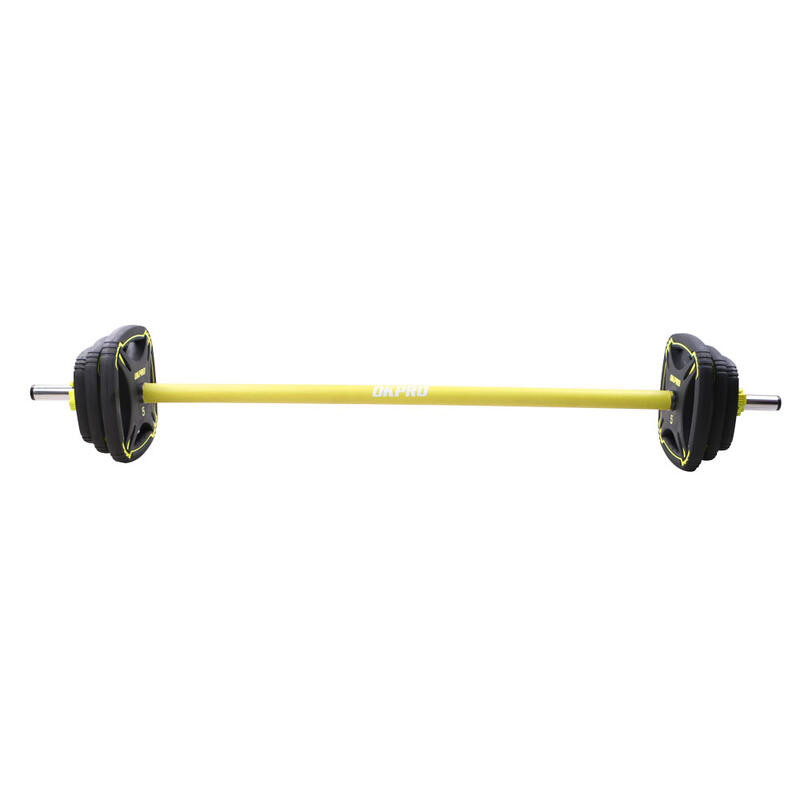 Set Body Pump Premium cu Bară Cromată și Discuri TPU – 20 kk