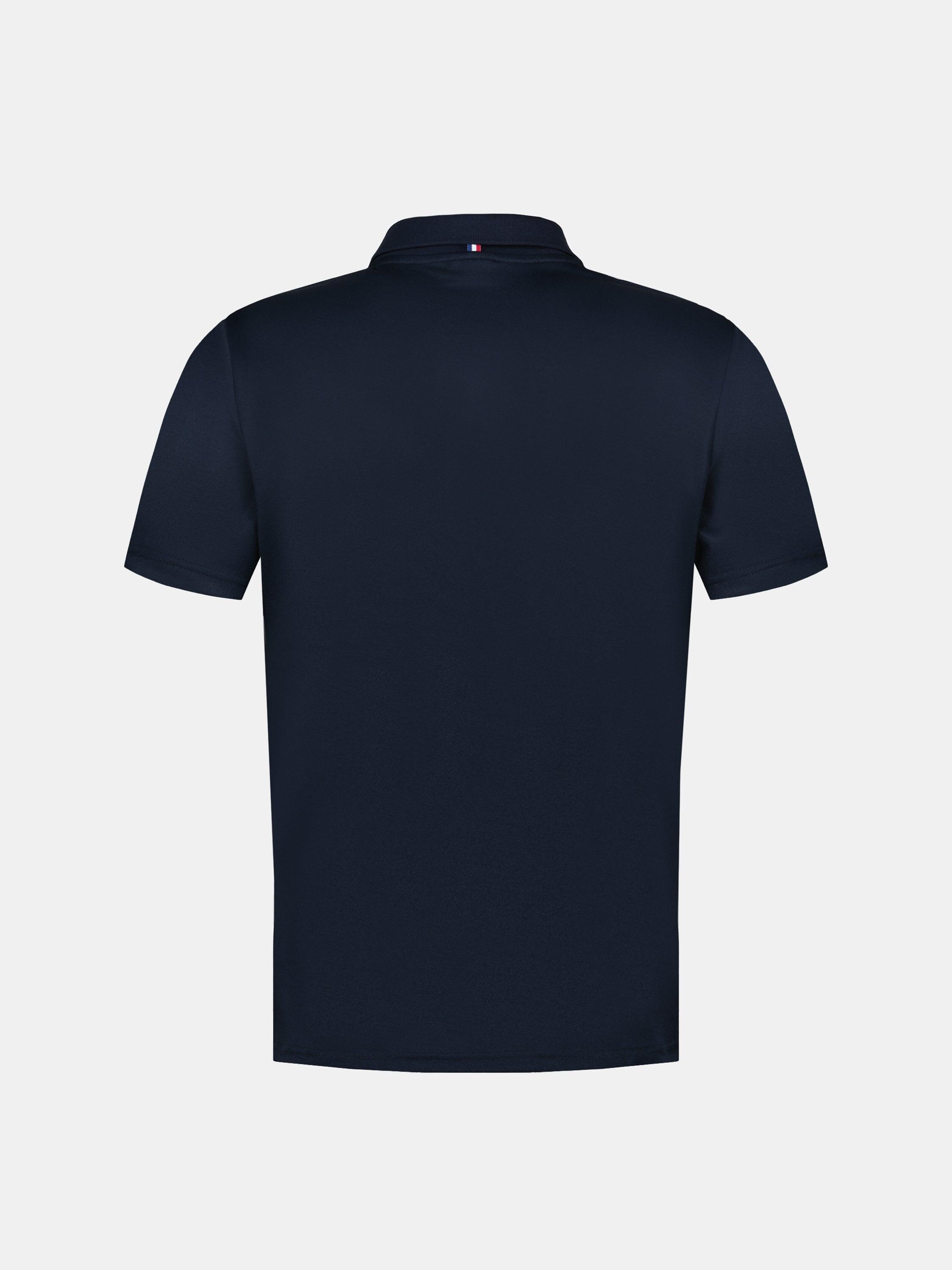 Polo en jersey double effet piqué avec détail tricolore Tricolores 3/5