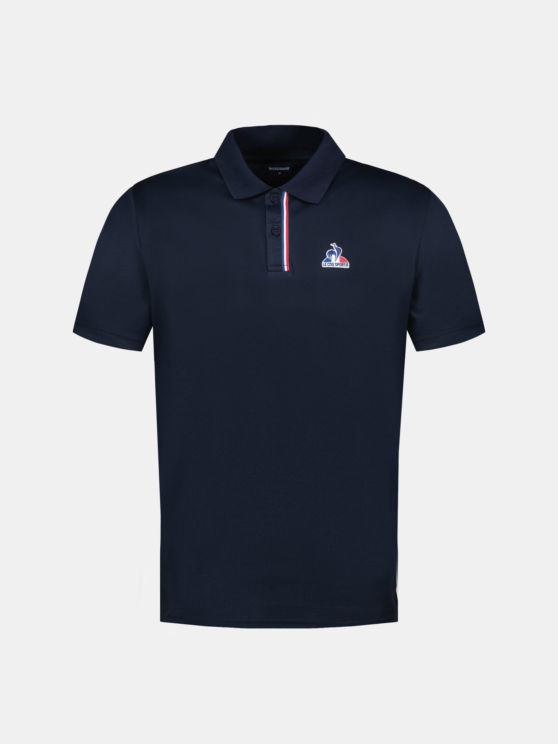 Polo en jersey double effet piqué avec détail tricolore Tricolores 2/5