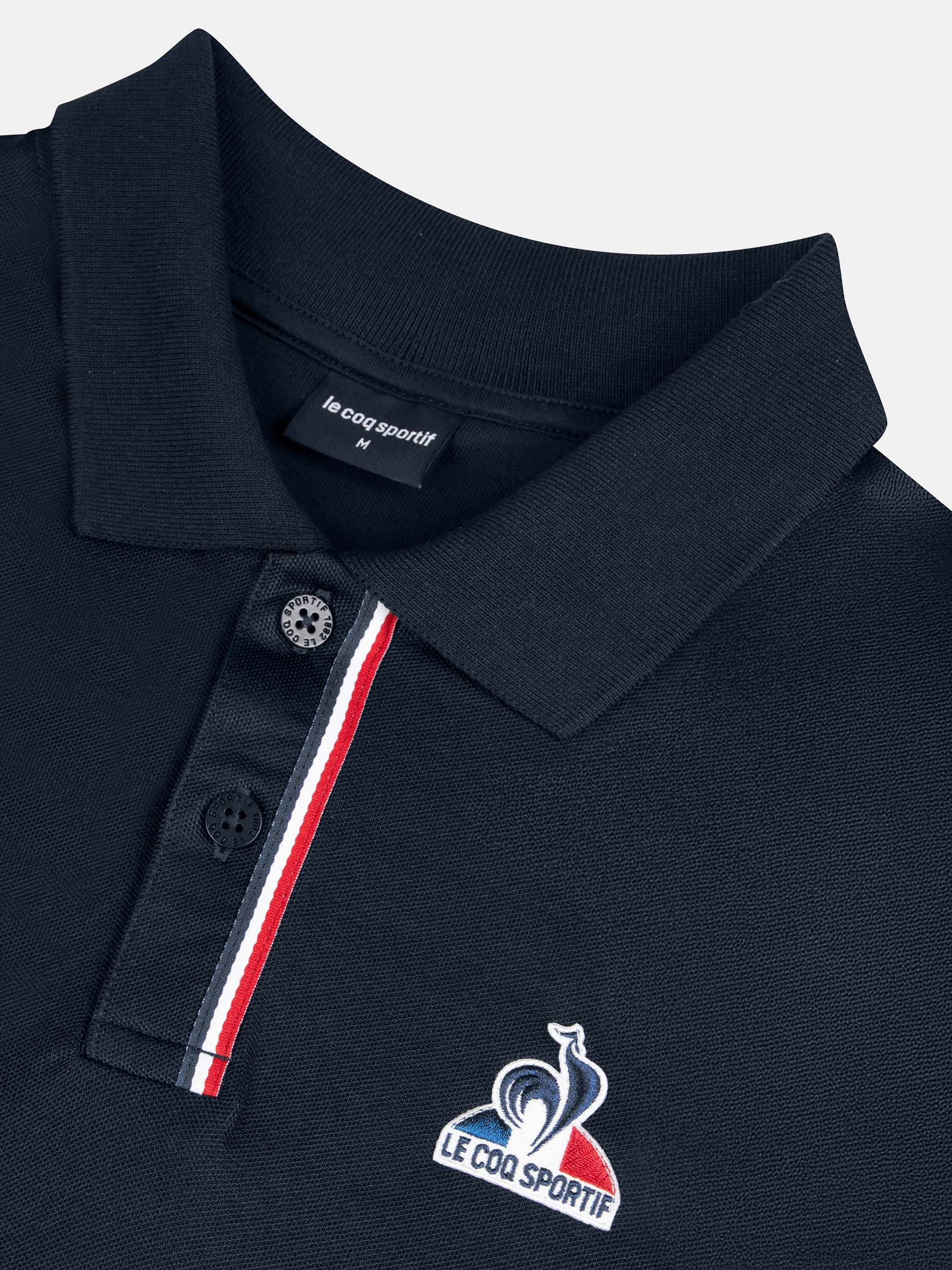 Polo en jersey double effet piqué avec détail tricolore Tricolores 5/5