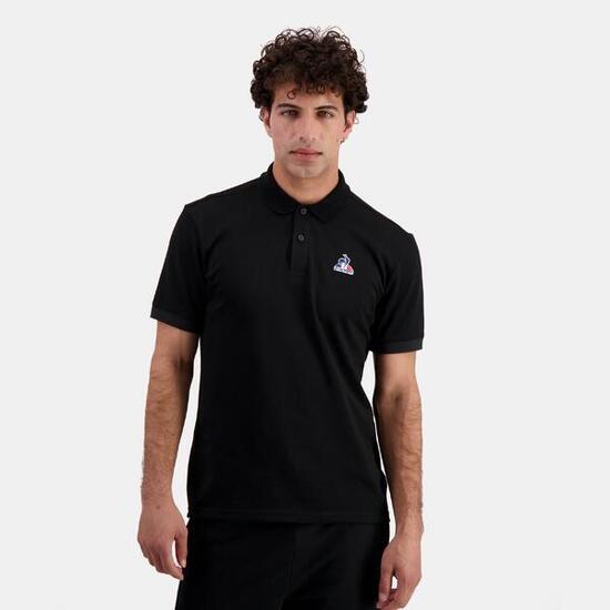 Polo Essentiel en jersey effet piqué Essentiels