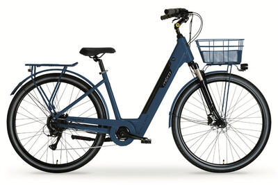 Elektrische stadsfiets themis 28 inch, blauw