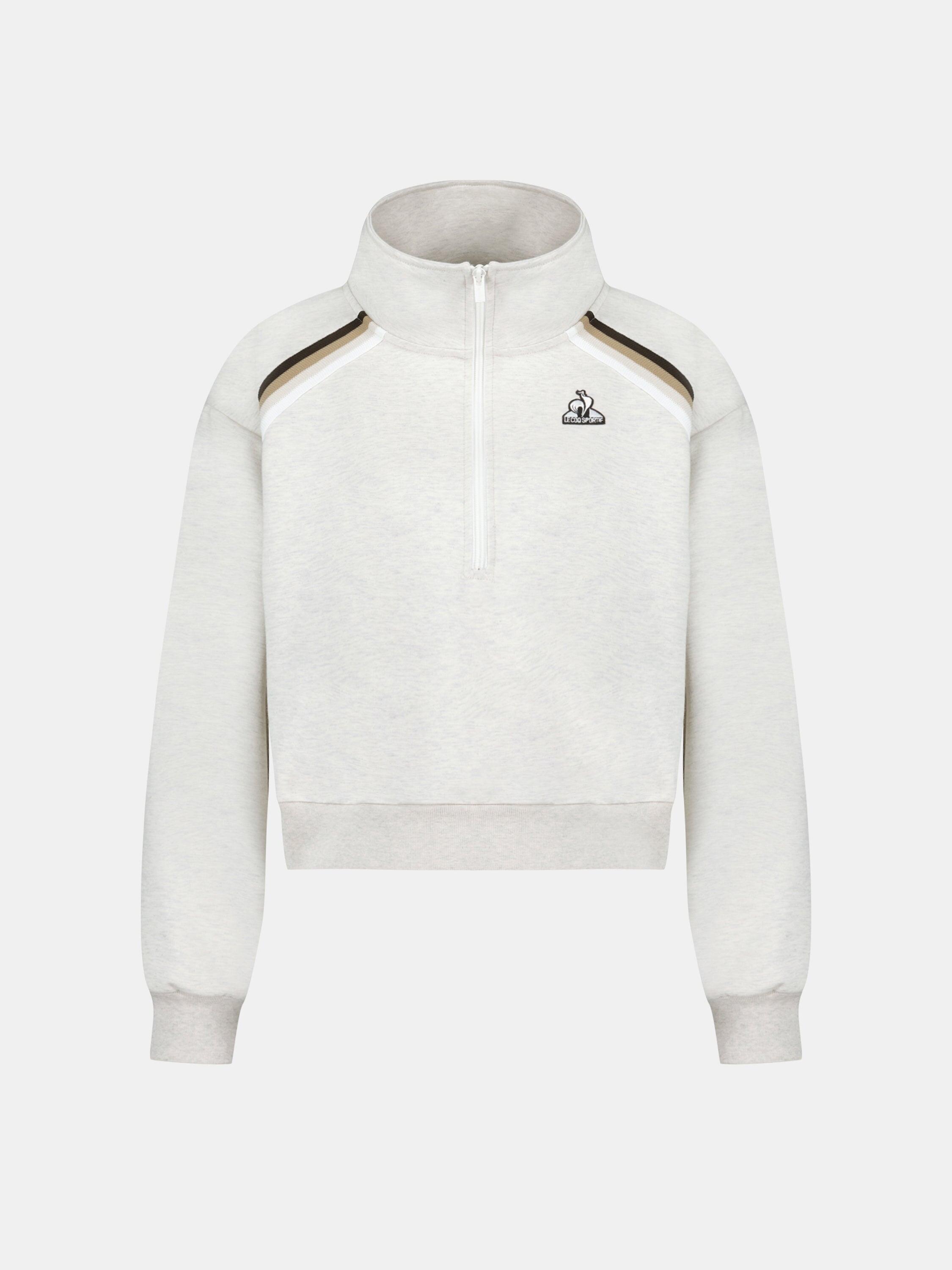 Sweat demi-zippé oversize en double face avec bandes rayées Heritage 2/4