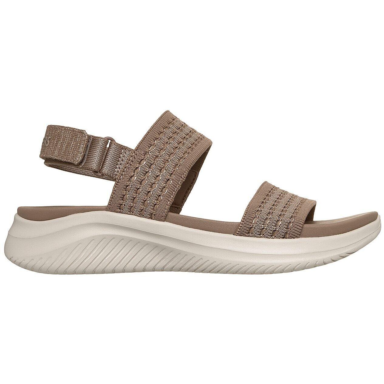 Sandalen Skechers Ultra Flex 3.0 Sandal - All A, Bruin, Dames 3/5