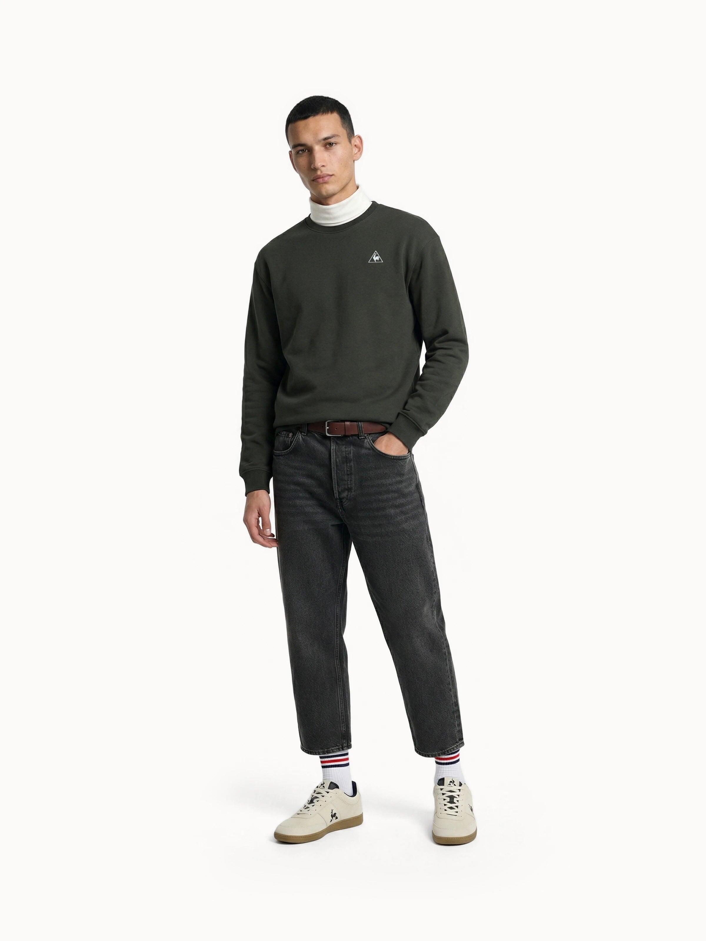 Sweat col rond relax en double face 4/5