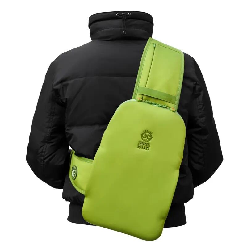 Bodywarmer Rucksack mit Wärmflasche für Erwachsene - Classic - Grün - Orange 3/5