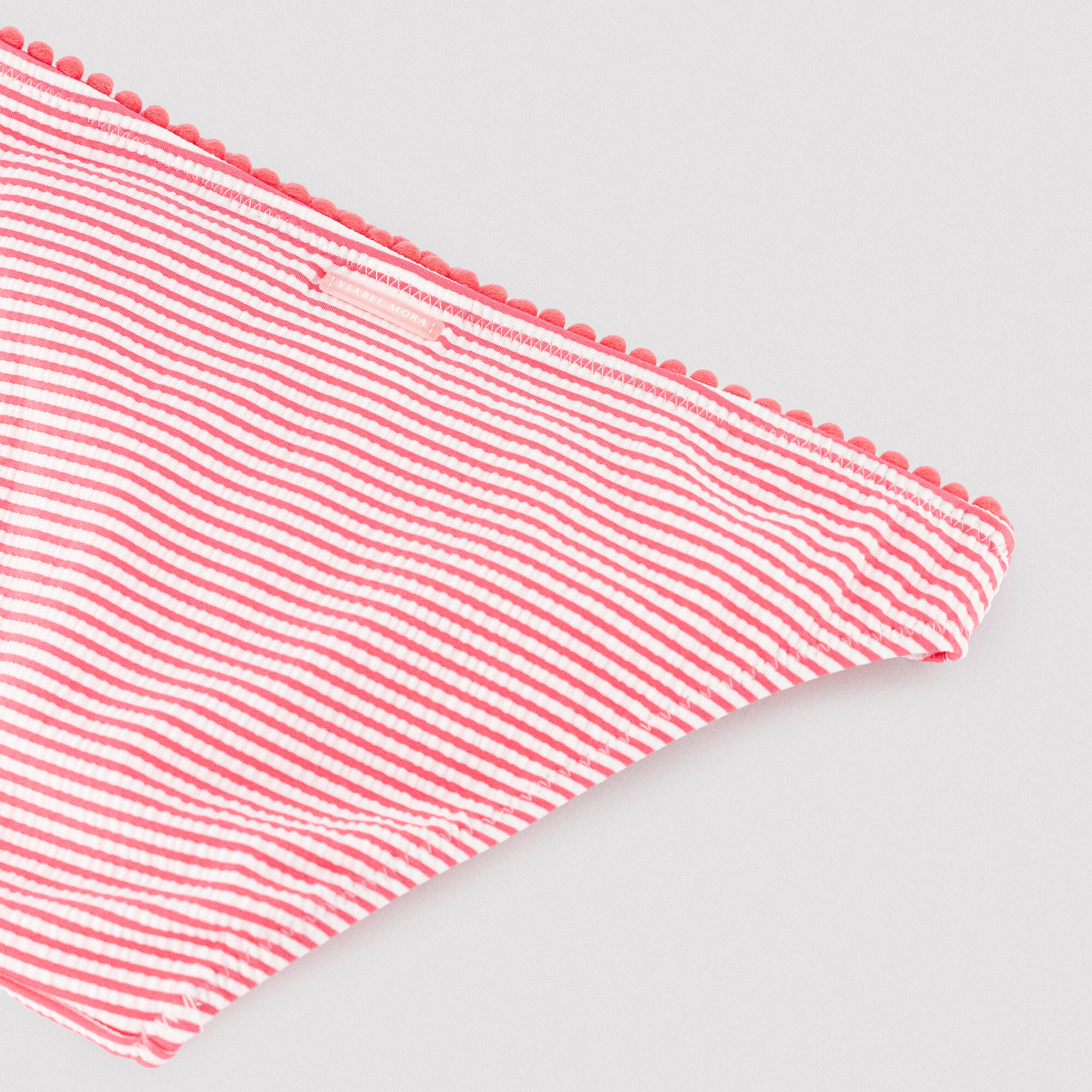 Bikini niña detalle volantes estampado rayas 3/7