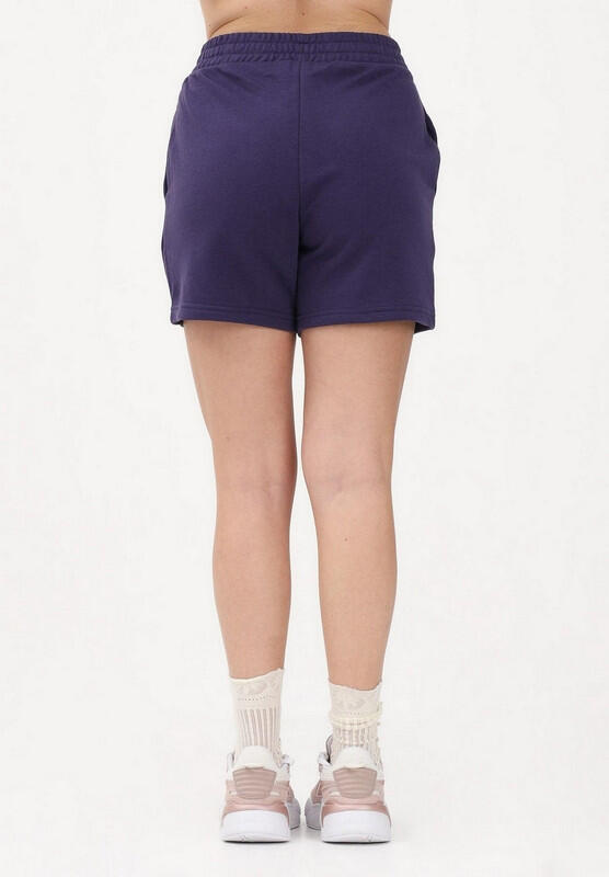 PUMA Ess Small No. 1 Logo 5'' Pantaloncini a Vita Alta TR Deep Plum Blu S 3/3