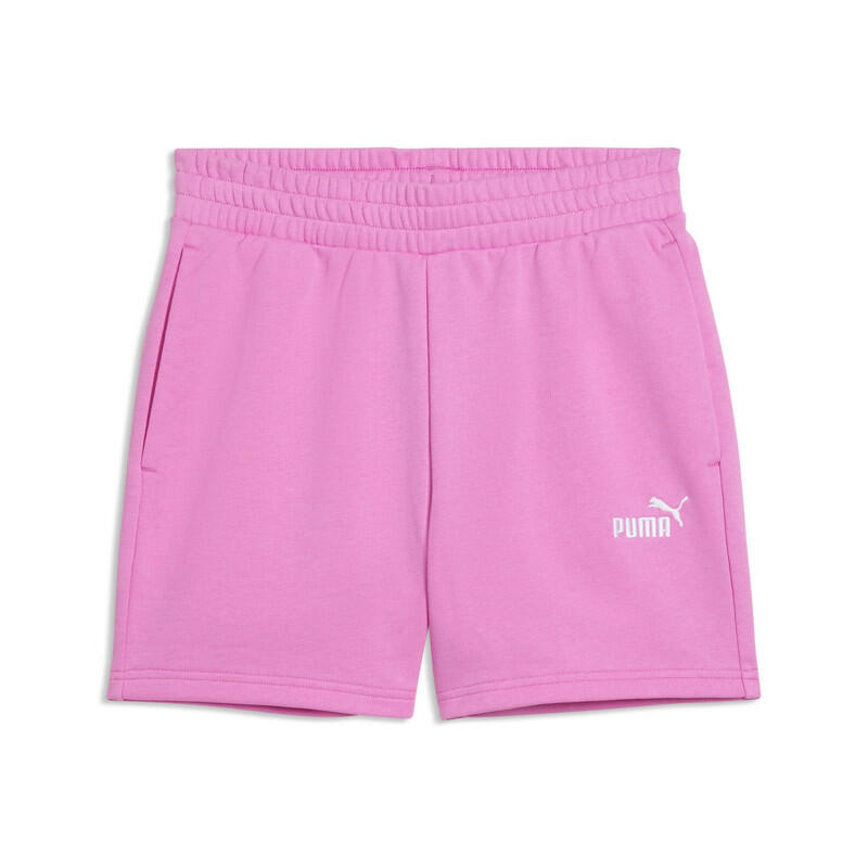 PUMA Ess Small No. 1 Logo 5'' Pantaloncini a Vita Alta TR Malva Pop Rosa L 1/1