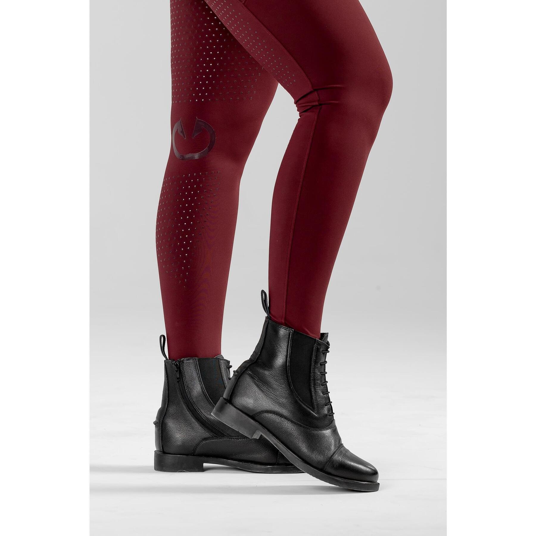 Second Life - Legginsy jeździeckie dziecięce bordowe Equus... - Stan Doskonały 2/7