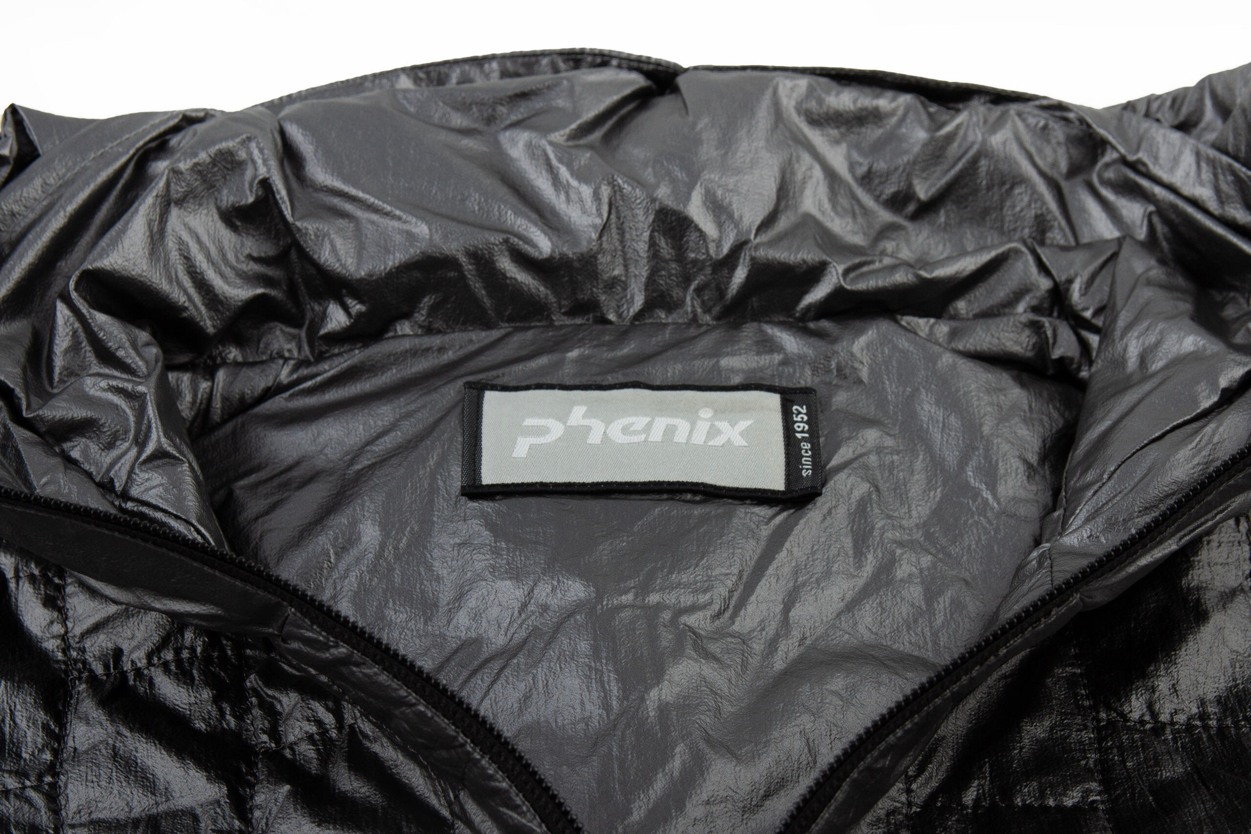 Phenix Damen-Sportjacke mit Fleece und Kapuze schwarz-grau 3/4