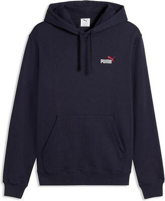 Puma Felpa Uomo con Cappuccio Regular Fit Marsupio Logo New Navy Red Blu L