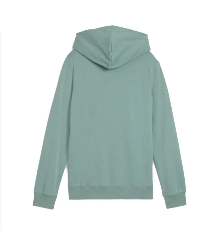 Puma Felpa Bambino Cappuccio Cotone Poliestere Riciclato Blu Marsupio Verde 152 2/2