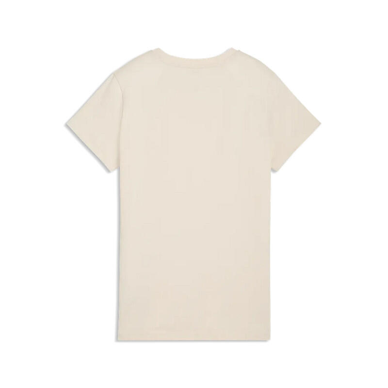 Puma T-Shirt Donna ESS Script Beige PUMA White Regular Fit Bianco XS 2/2