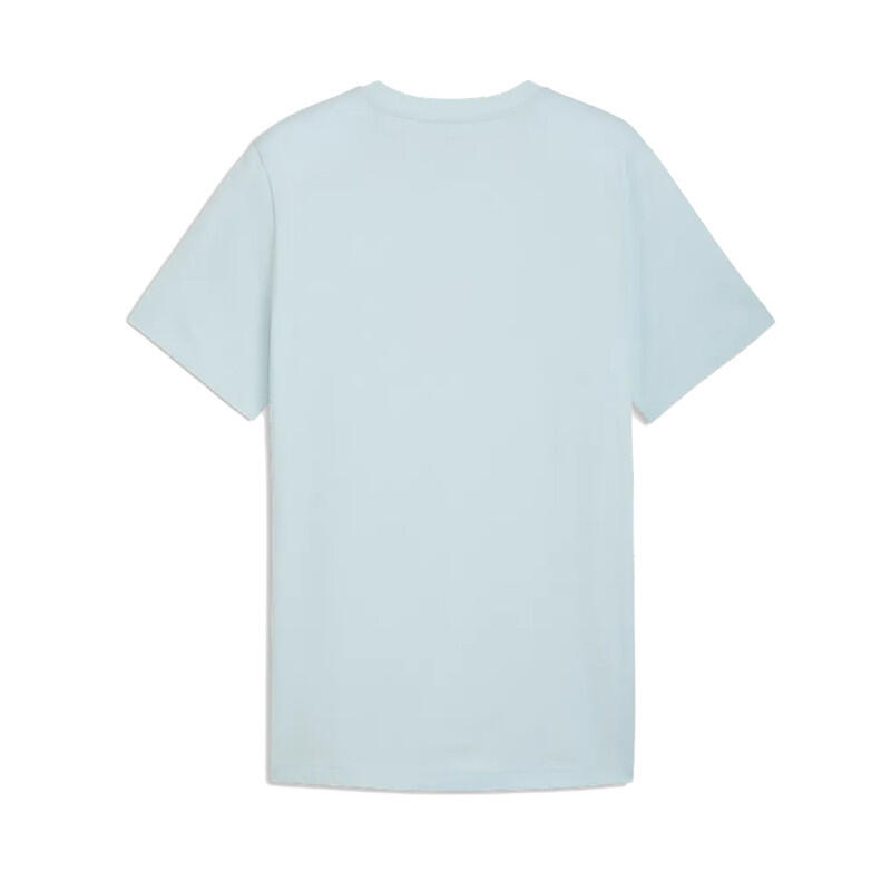 Puma T-Shirt Uomo Essentials 2 Colour N.1 Logo Fresh Water Cotone Verde S 2/2