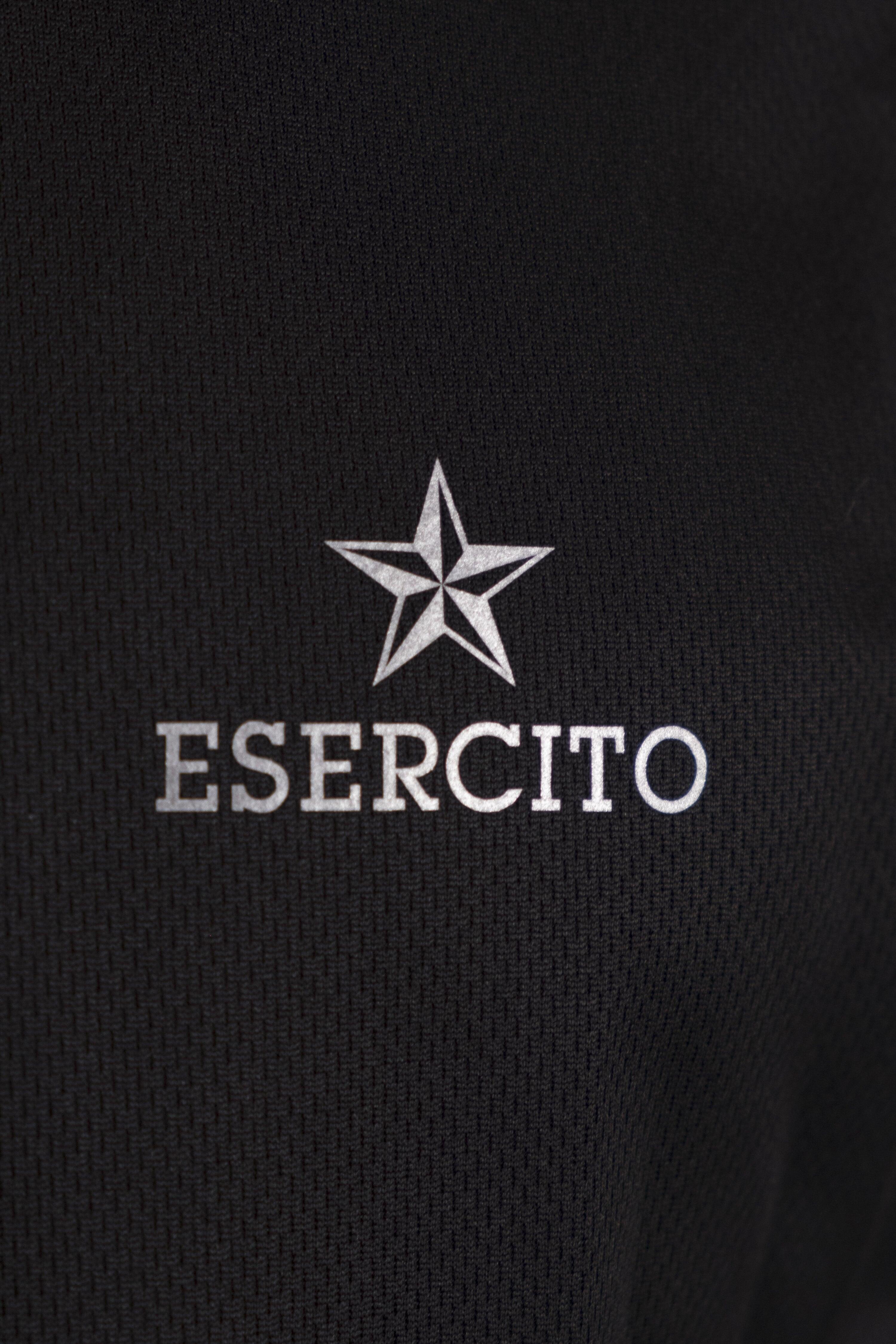 T-shirt Esercito a maniche corte running nera uomo 3/4