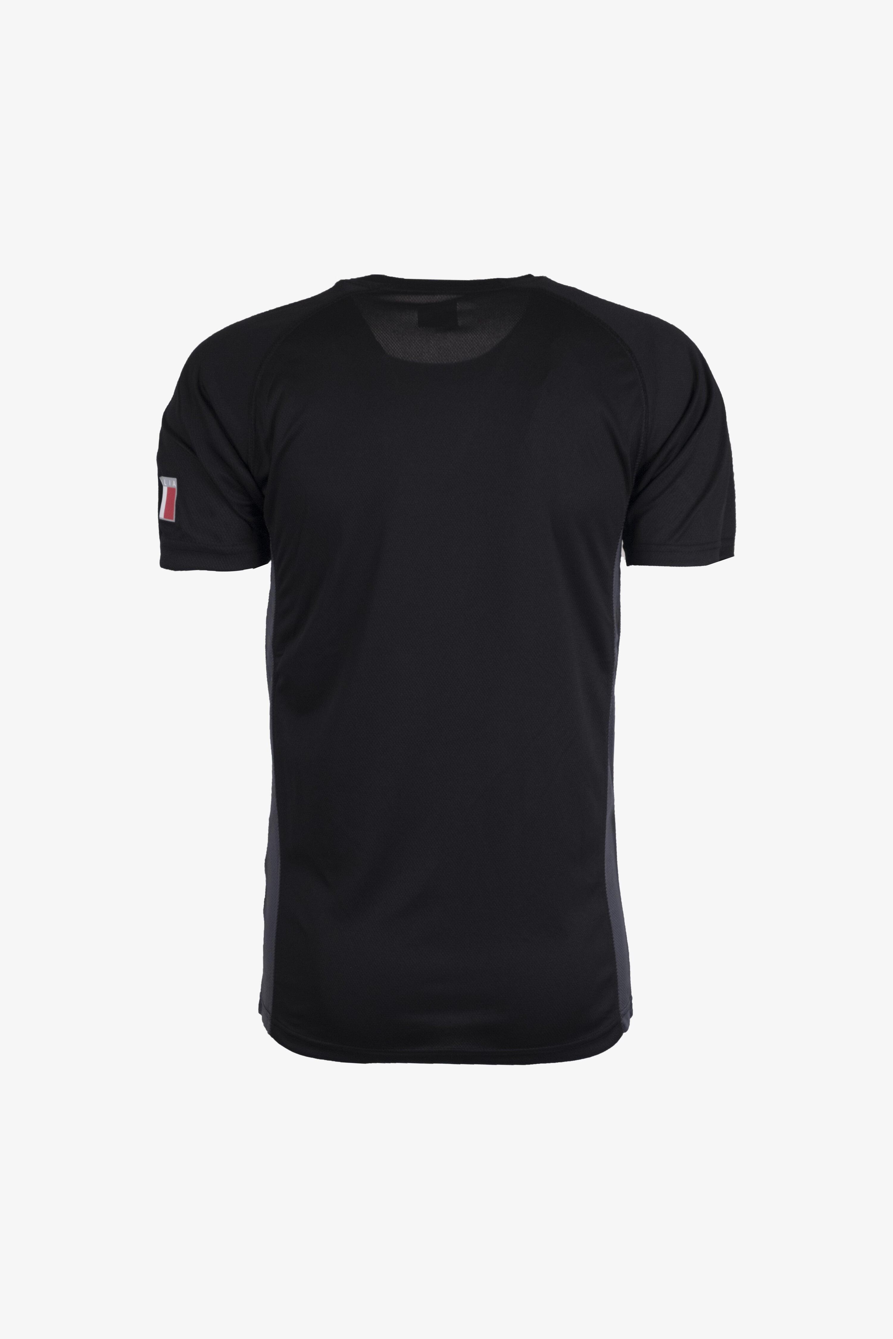 T-shirt Esercito a maniche corte running nera uomo 2/4